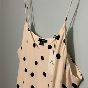 Polka Dot Tank Top Blouse